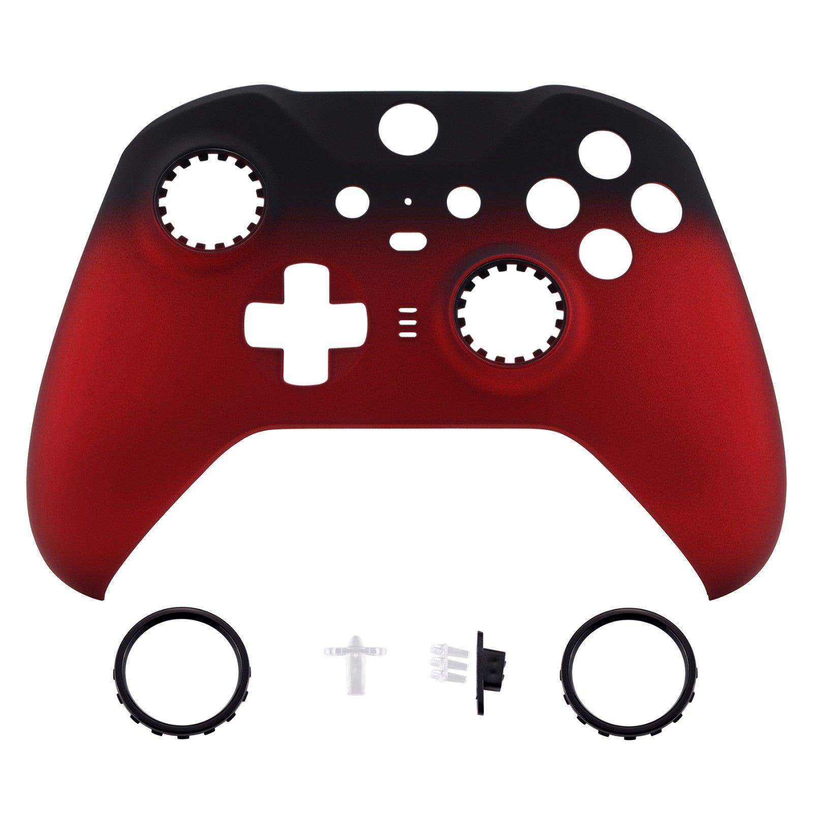 eXtremeRate Shadow Scarlet Red Soft Touch Grip Faceplate Cover