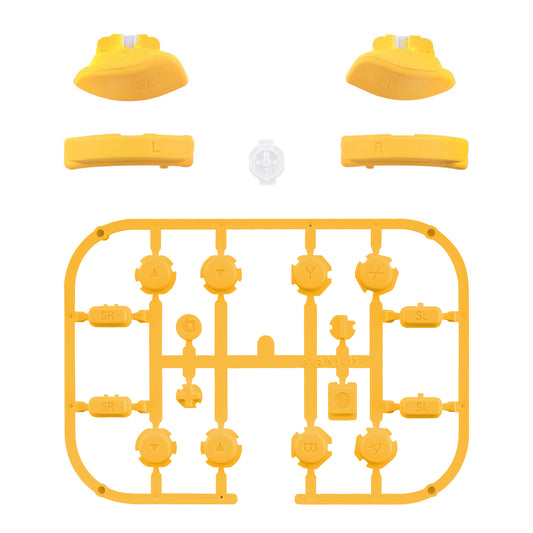 eXtremeRate Replacement Full Set Buttons for Joycon of NS Switch - Caution Yellow