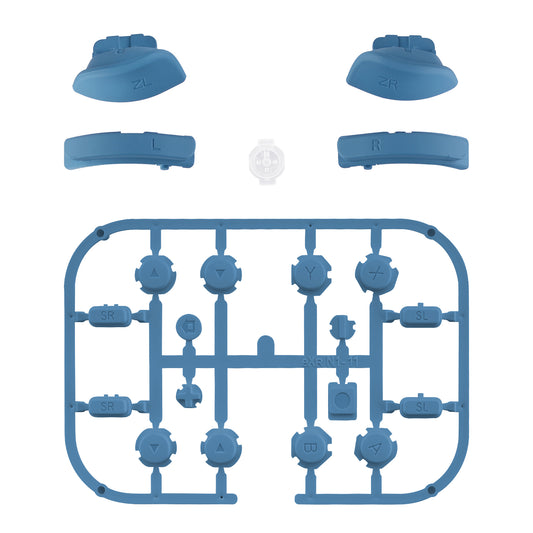 eXtremeRate Replacement Full Set Buttons for Joycon of NS Switch - Airforce Blue