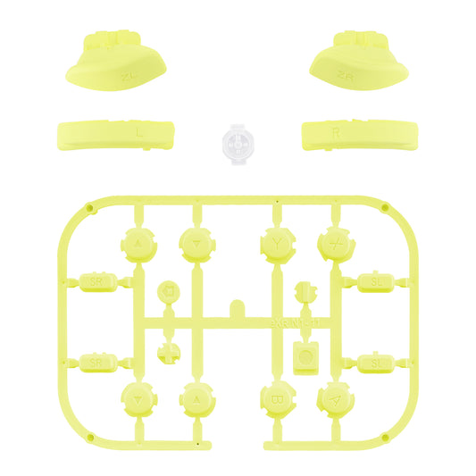 eXtremeRate Replacement Full Set Buttons for Joycon of NS Switch - Lemon Yellow eXtremeRate