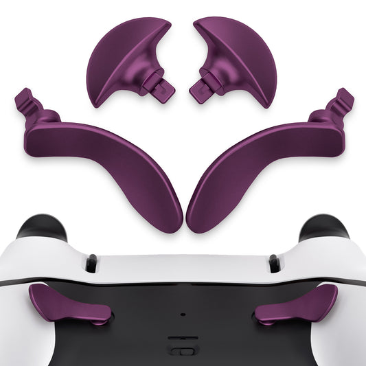 eXtremeRate Retail Back Paddles for PS5 Edge Controller, Metallic Grape Replacement Interchangeable 4PCS Metal Back Buttons for PS5 Edge Controller - Controller NOT Included - BHPFP002