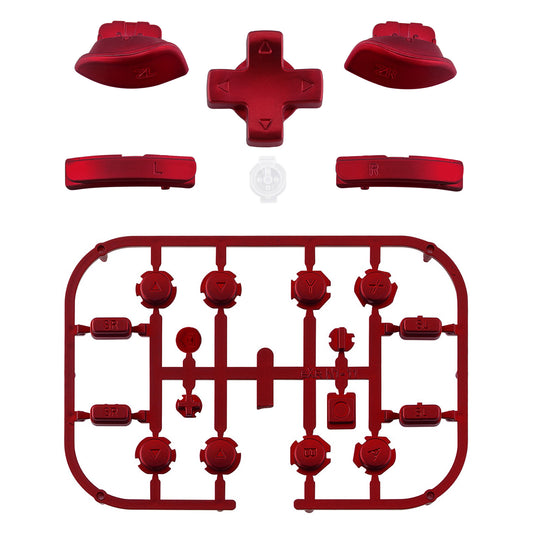 eXtremeRate Dpad Version Replacement Full Set Buttons for Joycon of Switch (D-pad ONLY Fits for eXtremeRate D-pad Shell for Joycon) - Scarlet Red eXtremeRate