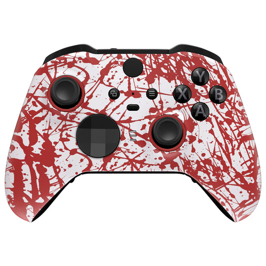 eXtremeRate Retail Replacement Front Housing Shell for Xbox One Elite Series 2 Controller - Blood Patterned - ELS211