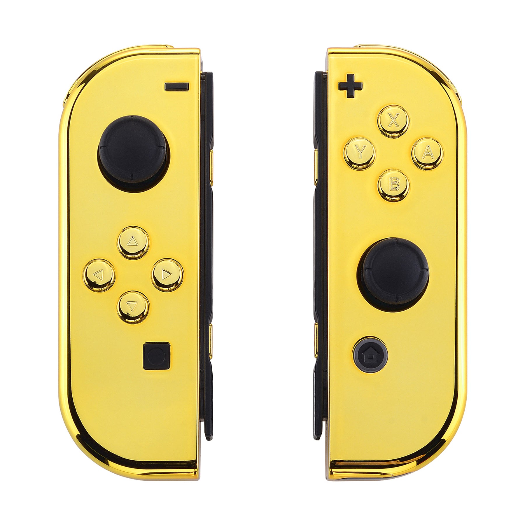 eXtremeRate Chrome Gold for Joycon Handheld Controller Housing