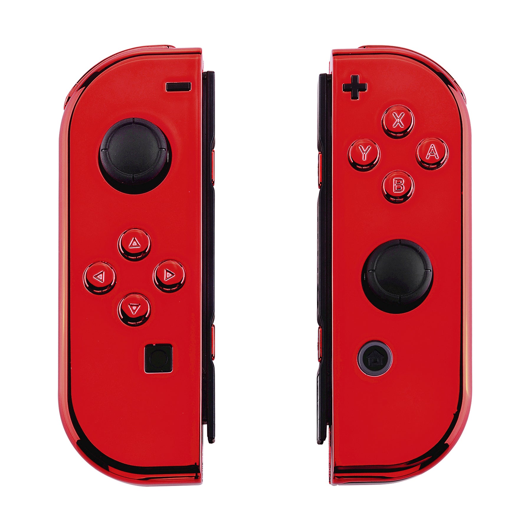 eXtremeRate Chrome Red for Joycon Handheld Controller Housing with