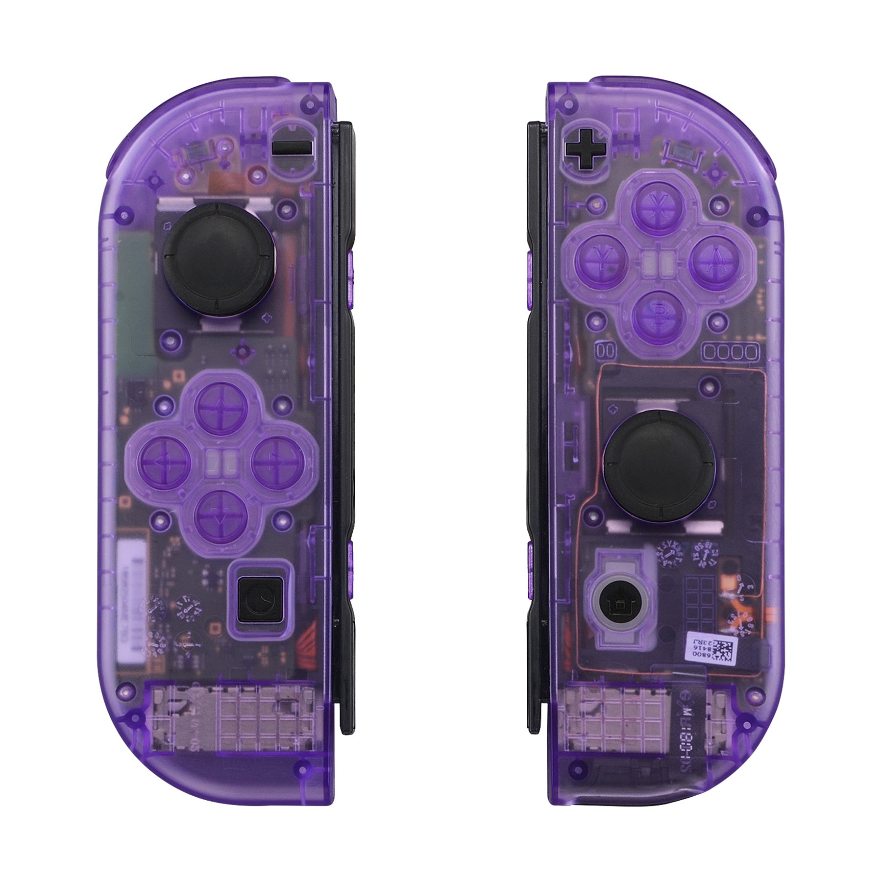 eXtremeRate Clear Atomic Purple for Joycon Handheld Controller