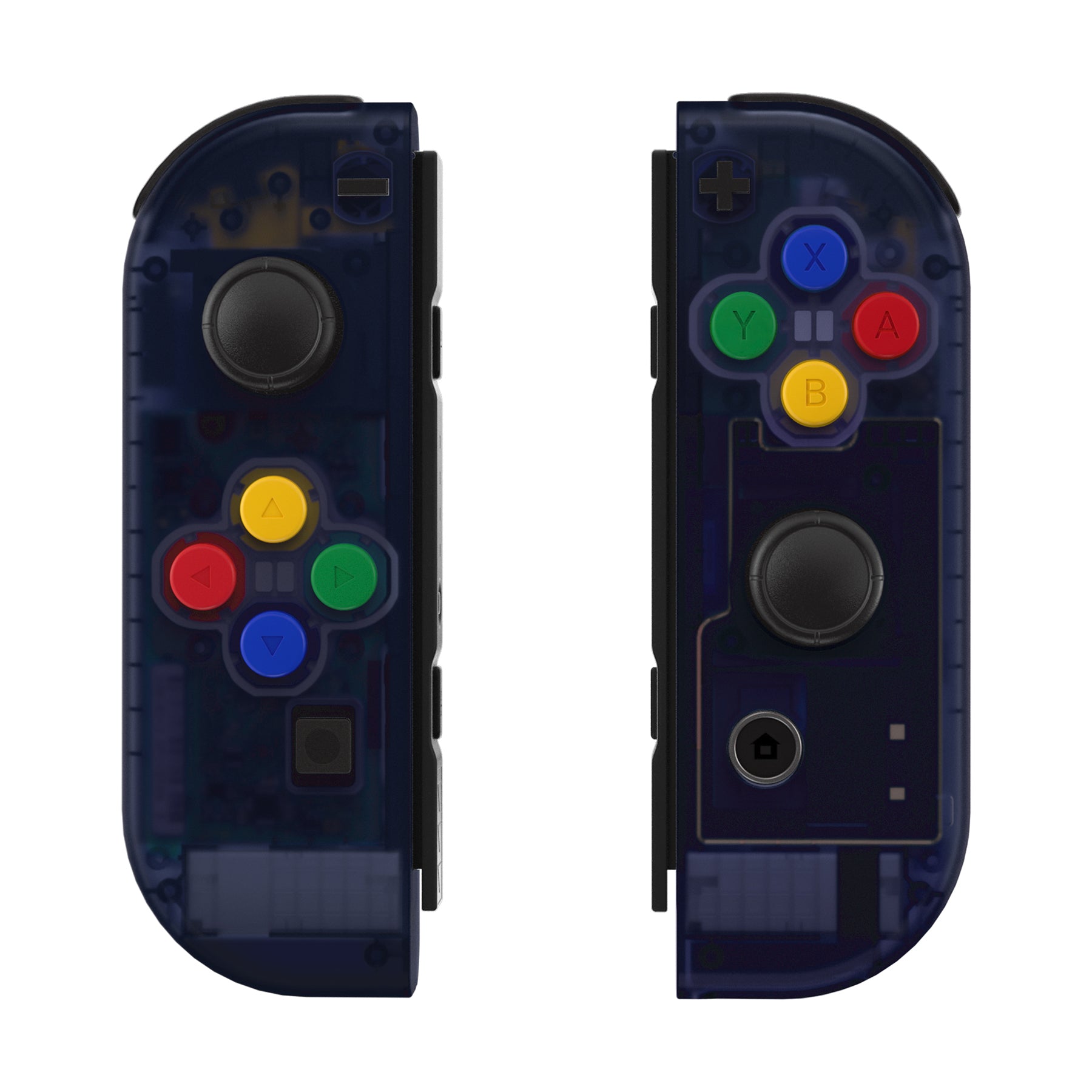 eXtremeRate Clear Deep Ocean Blue for Joycon Handheld Controller