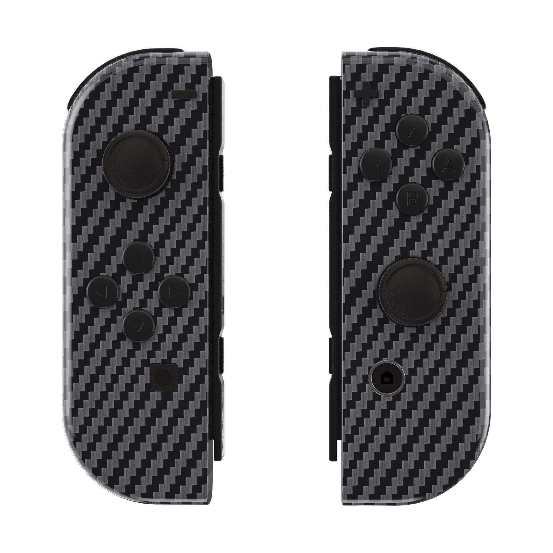 eXtremeRate Graphite Carbon Fiber Patterned for Joycon Handheld