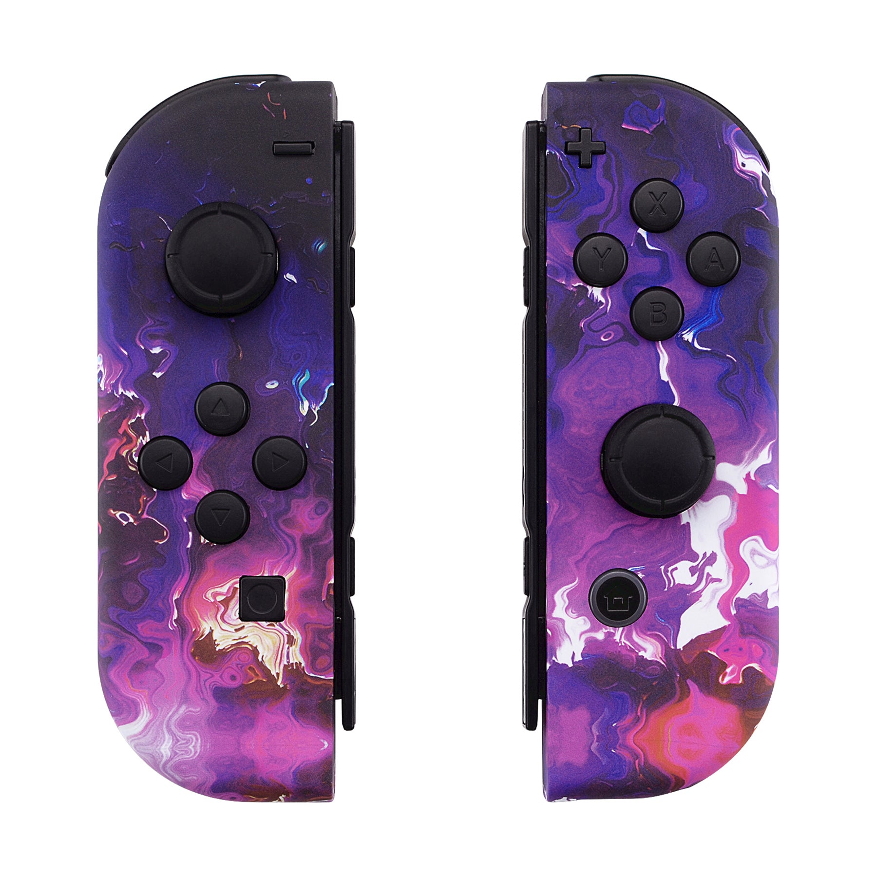 eXtremeRate Soft Touch Grip Surreal Lava for Joycon Handheld