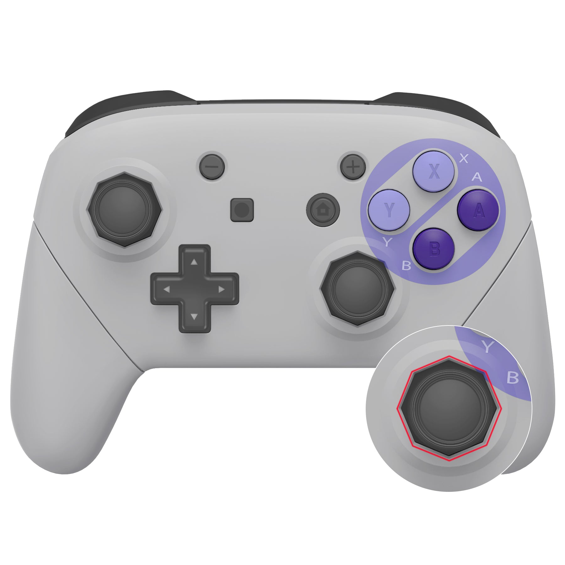 eXtremeRate Classic SNES Style Faceplate Backplate Handles Cover