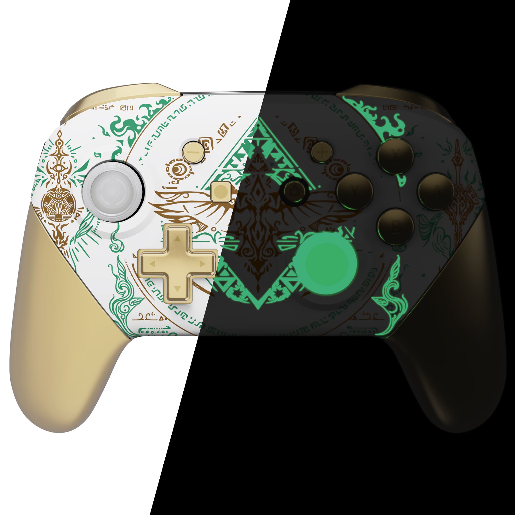 eXtremeRate Glow in Dark - Totem of Kingdom White Faceplate