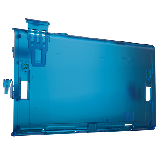 eXtremeRate Replacement DIY Rear Back Plate for Nintendo Switch 2 Handheld Console (Without Kickstand) - Clear Blue