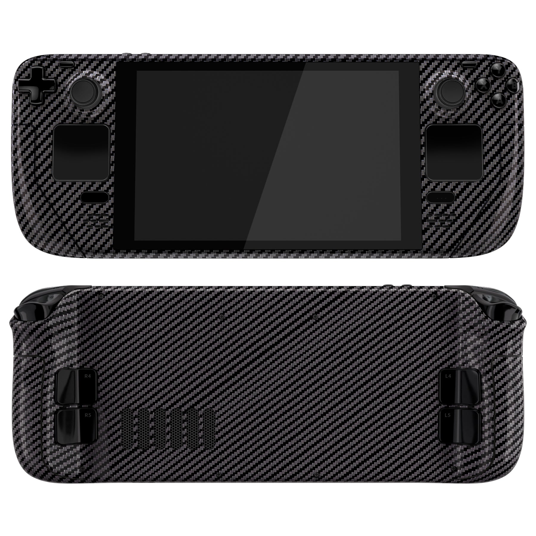 eXtremeRate Graphite Carbon Fiber Pattern Custom Glossy Faceplate