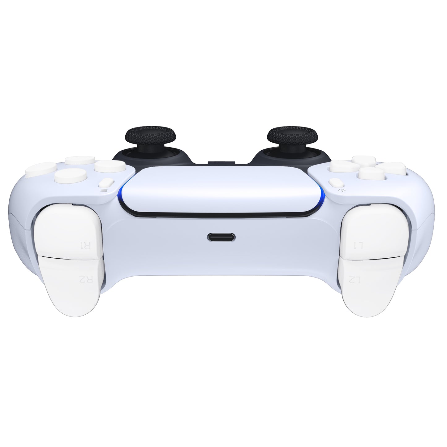 eXtremeRate Replacement Full Set Buttons Compatible with PS5 Controller BDM-030/040 - White eXtremeRate