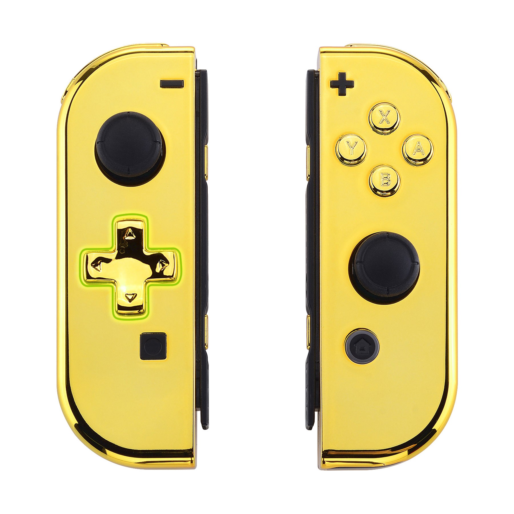 eXtremeRate Chrome Gold for Joycon Handheld Controller Housing (D