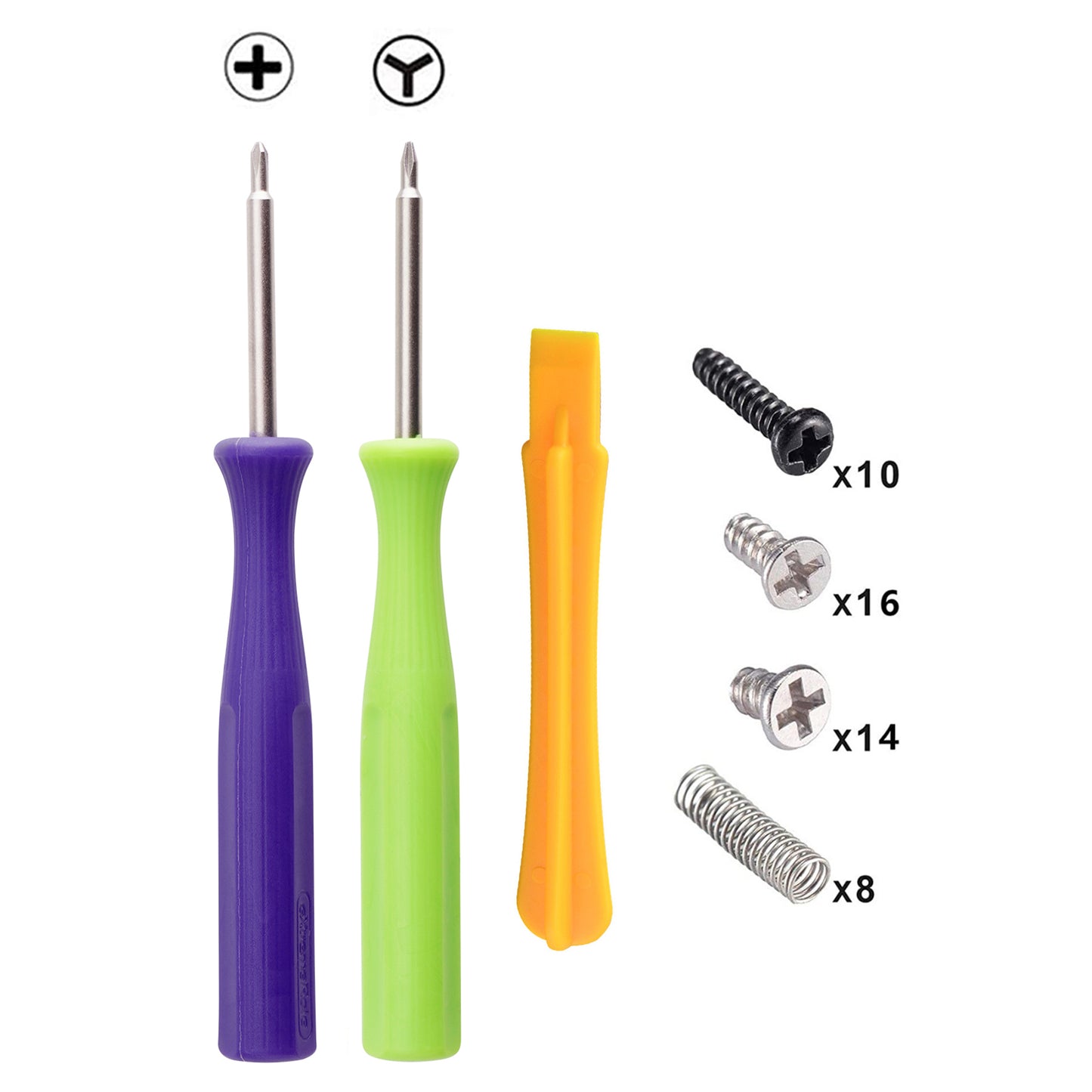 eXtremeRate Multi-Colors Luminated Buttons DFS LED Kit for NS Switch & Switch OLED Model Joycon - Black