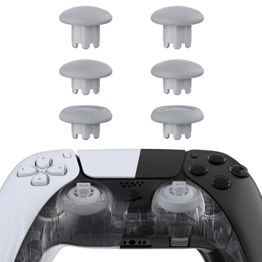 eXtremeRate EDGE Sticks Replacement Interchangeable Thumbsticks for PS5 & PS5 Edge & PS4 All Model Controllers - New Hope Gray