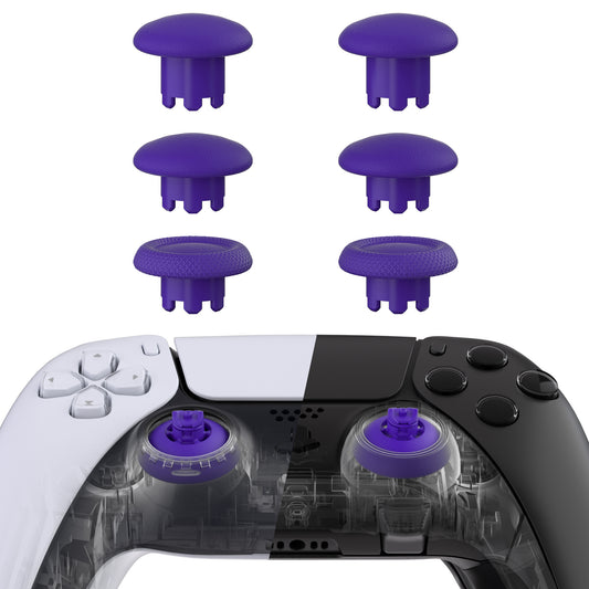 eXtremeRate EDGE Sticks Replacement Interchangeable Thumbsticks for PS5 & PS5 Edge & PS4 All Model Controllers - Purple