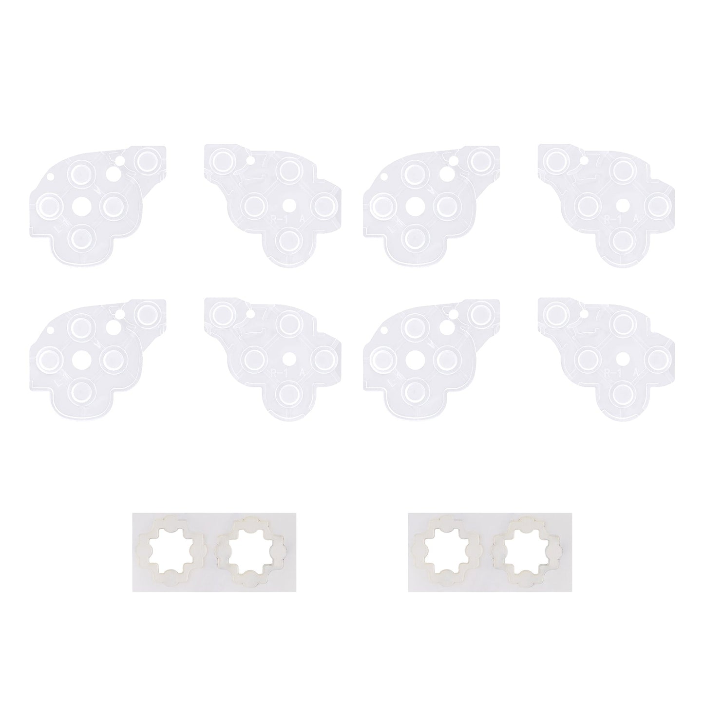 eXtremeRate 8 pcs Replacement Silicone Rubber ABXY & Dpad Button Pads for eXtremeRate Face Clicky Kit Compatible with Steam Deck LCD & OLED eXtremeRate