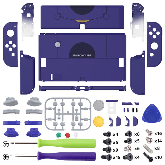 eXtremeRate Custom Replacement Full Set Shell with Buttons for Nintendo Switch OLED - Classic SwitchCube Style