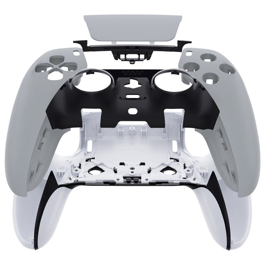 Replacement Left Right Front Housing Shell with Touchpad Compatible with PS5 Edge Controller - New Hope Gray eXtremeRate