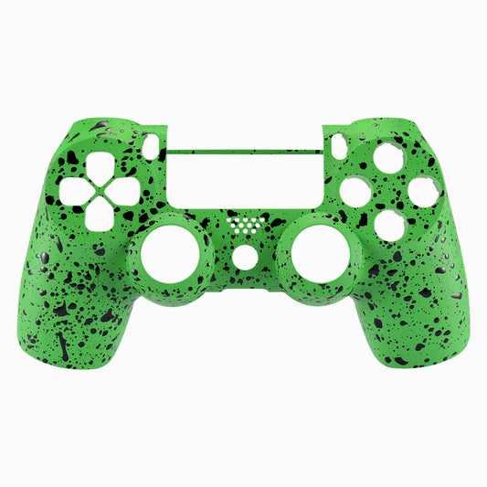 eXtremeRate Replacement Front Housing Shell for PS4 Slim Pro Controller Controller (CUH-ZCT2 JDM-040/050/055) - Textured Green