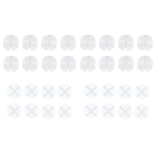 eXtremeRate 32 pcs Replacement Silicone Rubber Button Pads for eXtremeRate ABXY Clicky kit V2 Compatible with Xbox Core Controller & Xbox Series X/S Controller (Model 1914) & Xbox One X/S Controller (Model 1708) eXtremeRate