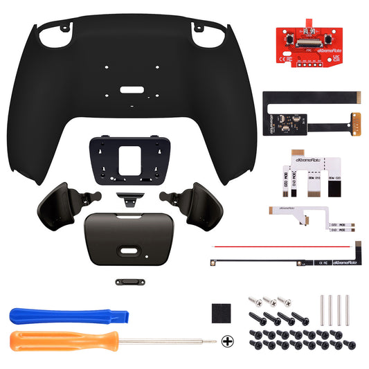 eXtremeRate Black Real Metal Buttons (RMB) Version RISE 2.0 Remap Kit for PS5 Controller BDM-010/020 - Black eXtremeRate