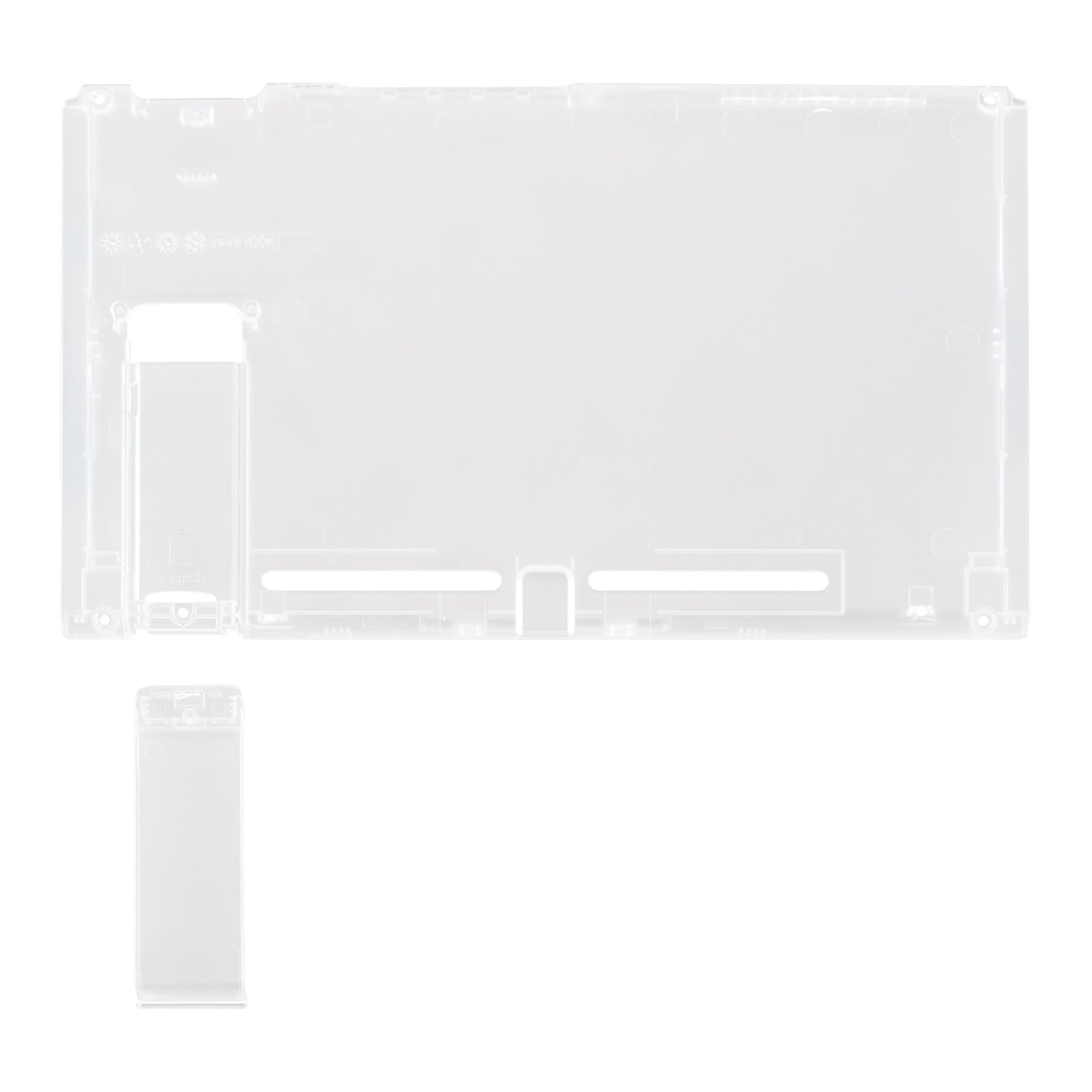 eXtremeRate Transparent Clear Console Back Plate DIY Replacement