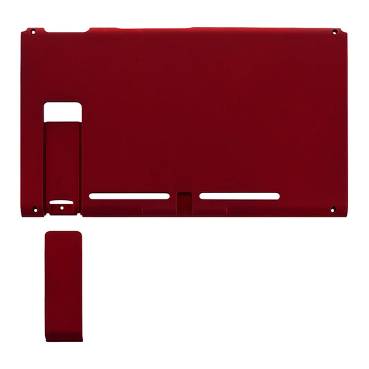 eXtremeRate Replacement Back Plate with Kickstand for Nintendo Switch Console - Scarlet Red