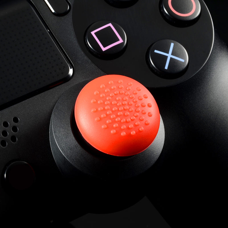 8 Red Silicone Rubber Precision Platporm Raised Analog Sticks Thumb Grips for ps4 Slim ps4 Pro Thumbsticks -ZXBJ1224 eXtremeRate