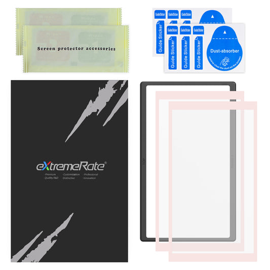 eXtremeRate 2 Pack Tempered Glass Screen Protector for Nintendo Switch 2 - Cherry Blossoms Pink Border
