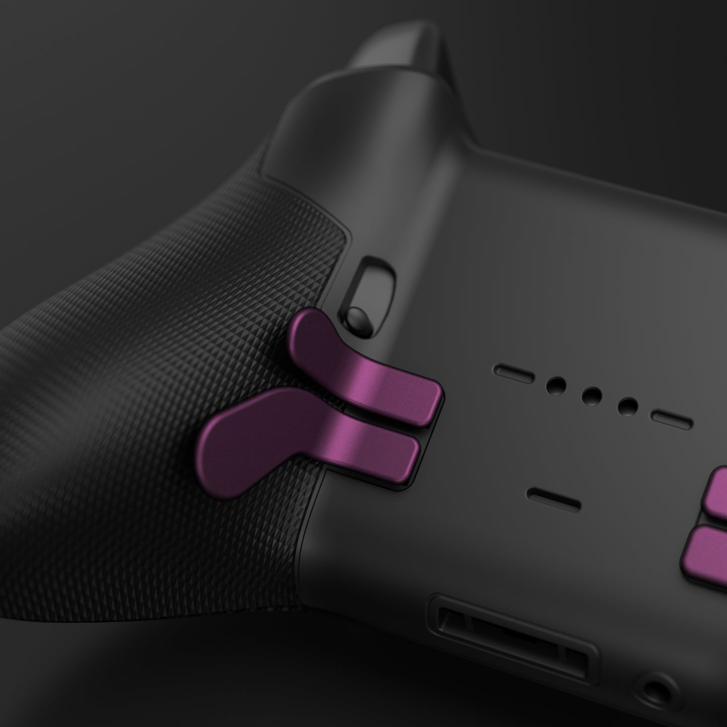 eXtremeRate 4 pcs Replacement Metalic Stainless Steel Paddles for Xbox One Elite & Xbox Elite Series 2 & Elite 2 Core Controller - Grape eXtremeRate