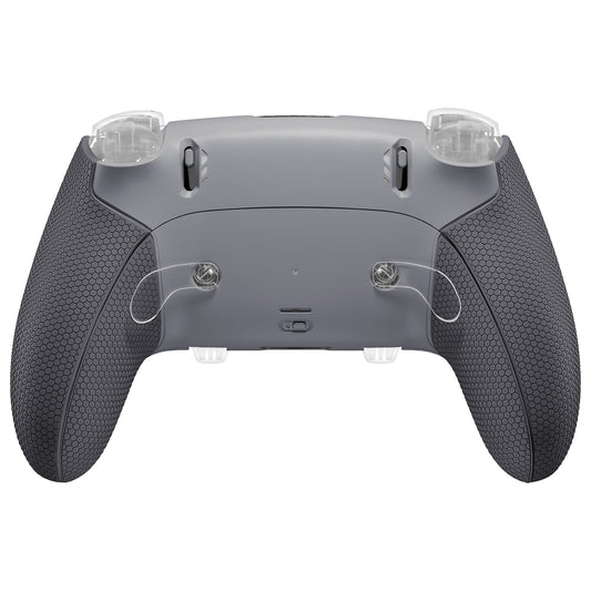 eXtremeRate Beyond-ARC Bottom Shell Kit with Rubberised Grip for PS5 Edge Controller - New Hope Gray & Classic Gray