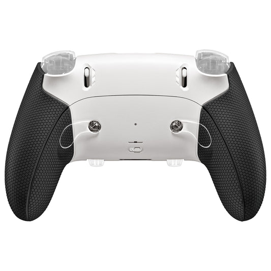eXtremeRate Beyond-ARC Bottom Shell Kit with Rubberised Grip for PS5 Edge Controller - White Black