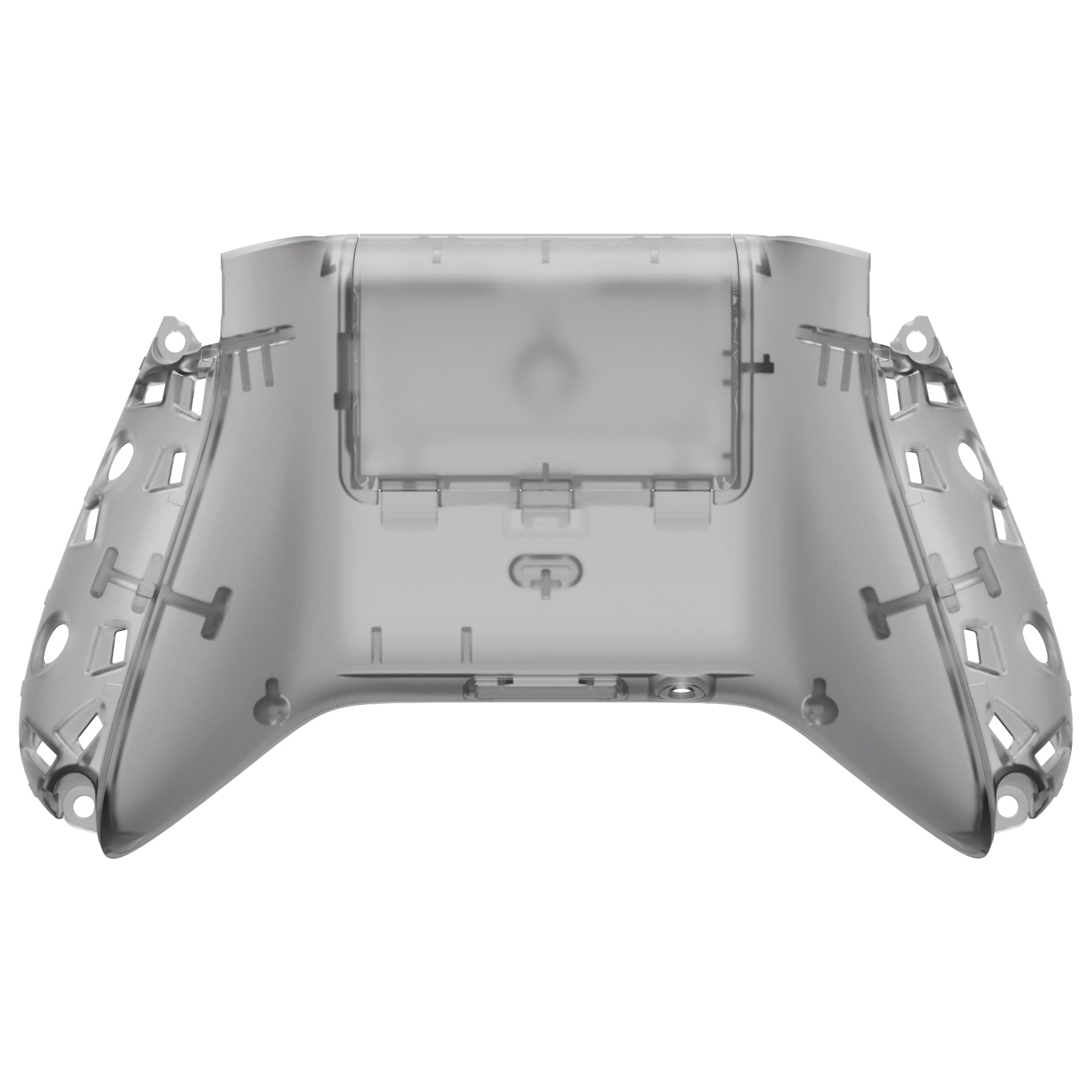 eXtremeRate Clear Atomic Purple Custom Bottom Shell w/Battery