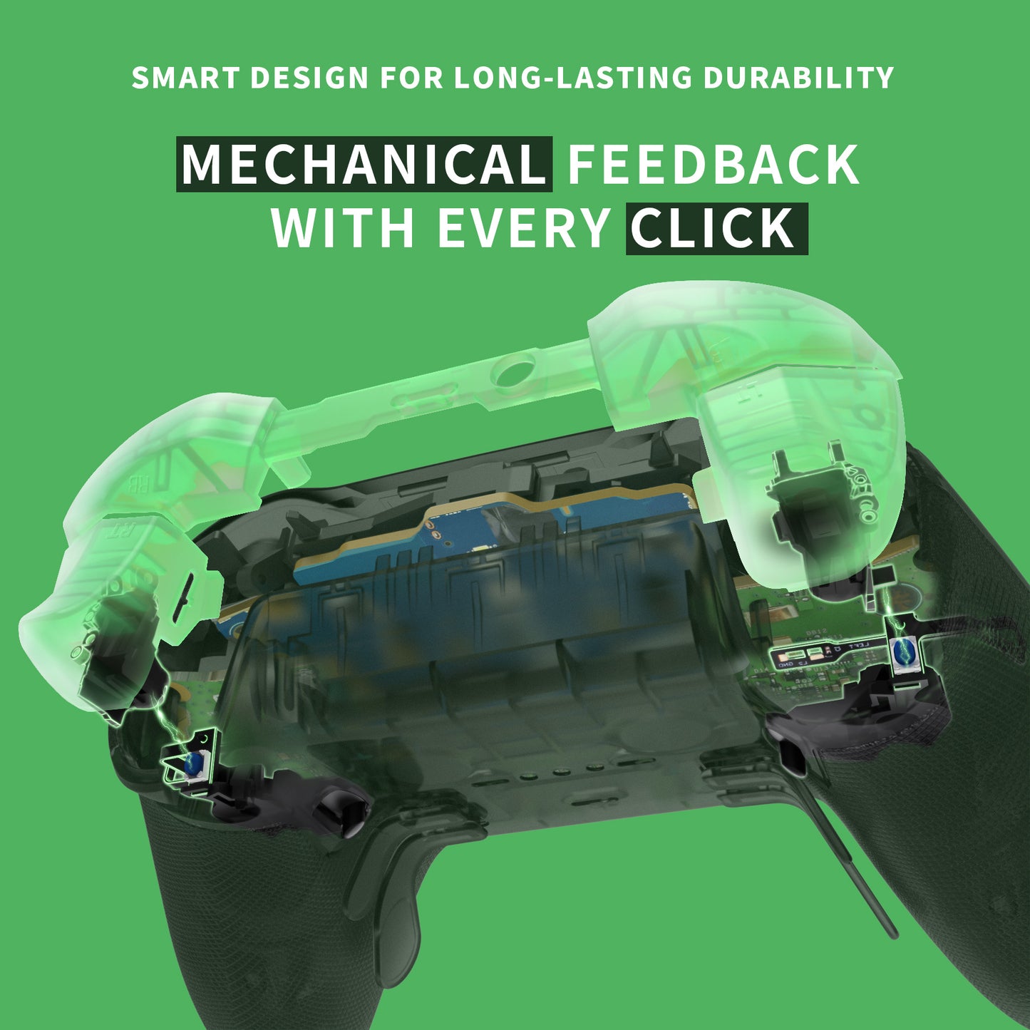 eXtremeRate Clicky Hair Trigger Stop Kit for Xbox Elite Series 2 & Elite 2 Core Controller (Model 1797)