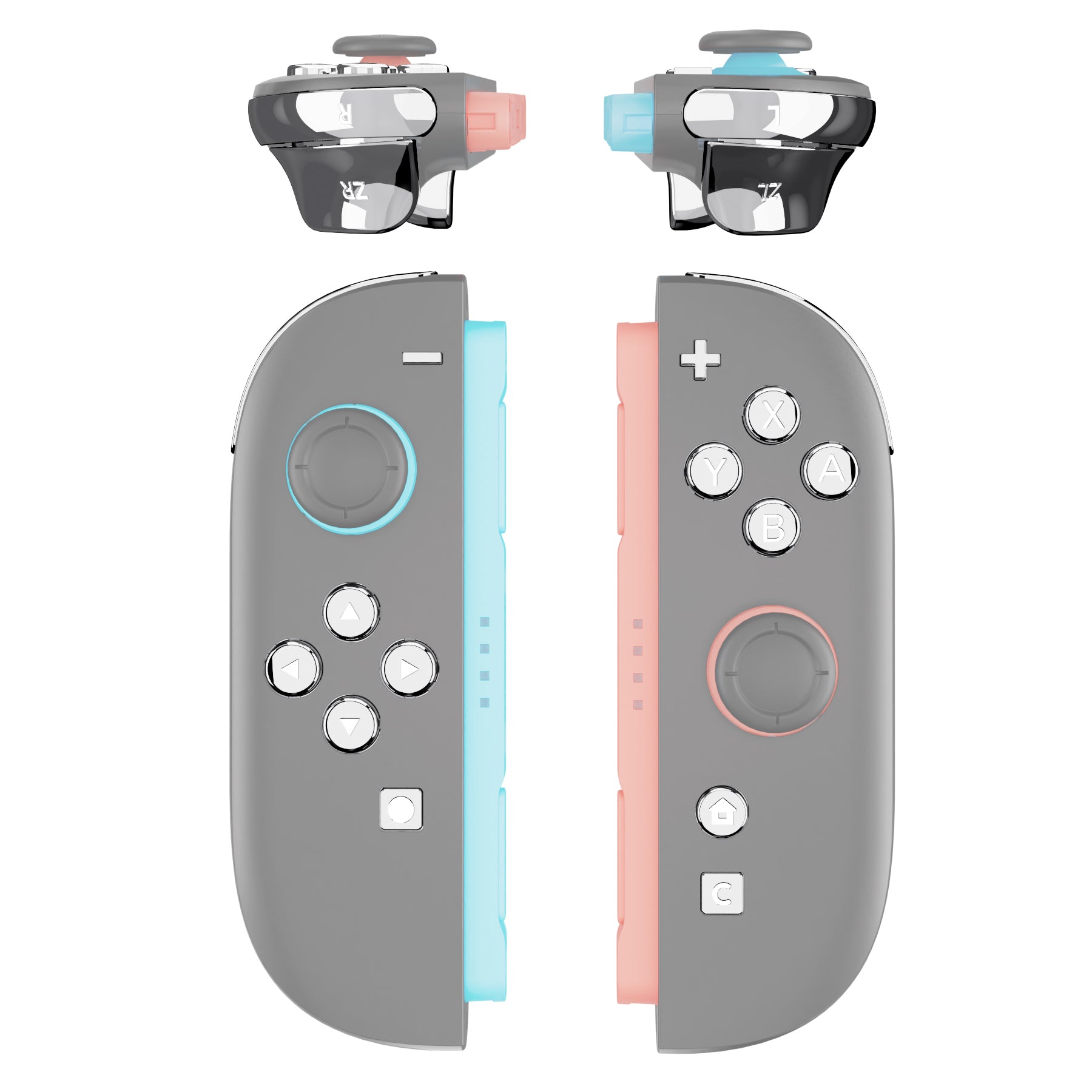 eXtremeRate DIY Replacement Full Set Buttons for Nintendo Switch 2