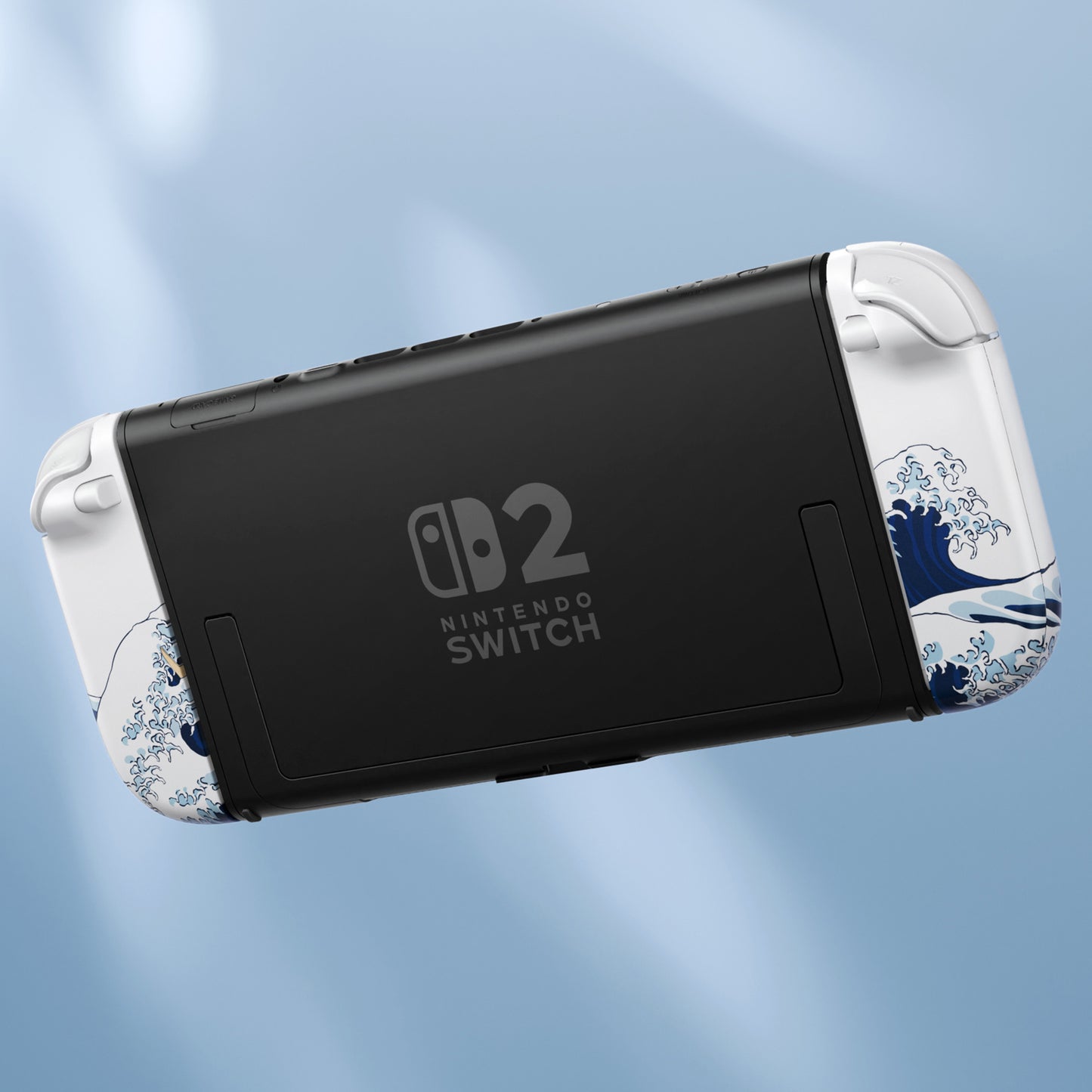 eXtremeRate DIY Replacement Full Set Shell Case with Buttons for Joycon 2 of Nintendo Switch 2 - Deluxe Version - The Great Wave
