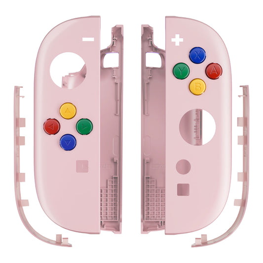eXtremeRate DIY Replacement Full Set Shell Case with Buttons for Joycon 2 of Nintendo Switch 2 - Essence Version - Cherry Blossoms Pink