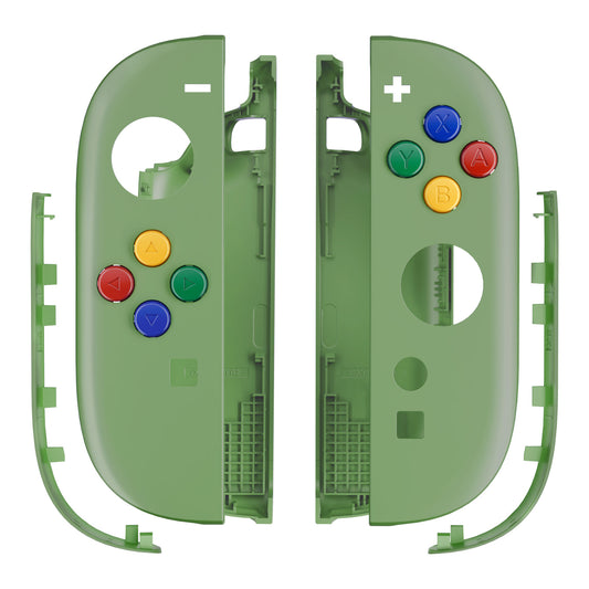 eXtremeRate DIY Replacement Full Set Shell Case with Buttons for Joycon 2 of Nintendo Switch 2 - Essence Version - Matcha Green