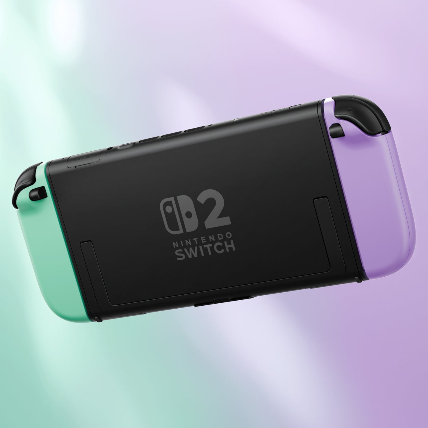 eXtremeRate DIY Replacement Full Set Shell Case with Buttons for Joycon 2 of Nintendo Switch 2 - Essence Version - Purple & Green