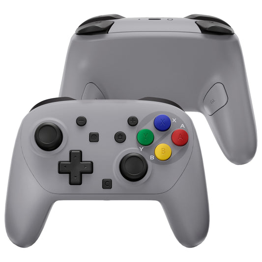 eXtremeRate DIY Replacement Full Set Shells with Buttons for Nintendo Switch 2 Pro Controller - SFC SNES Classic EU