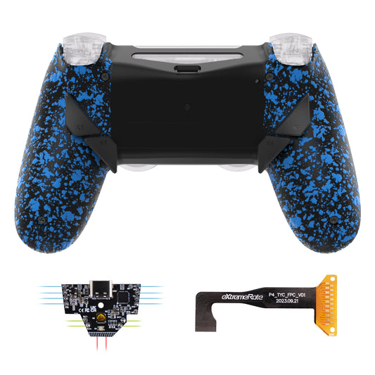 eXtremeRate Dawn Type-C Version Remap Kit for PS4 Slim Pro Controller JDM-040/050/055 - Textured Blue