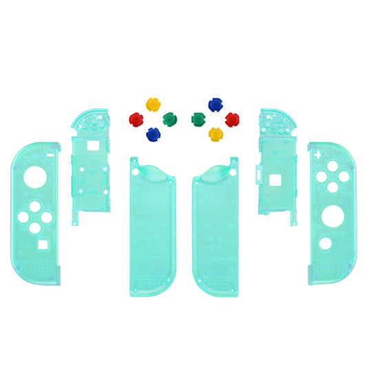 eXtremeRate Replacement Full Set Shell Case with Buttons for Joycon of NS Switch - Emerald Green