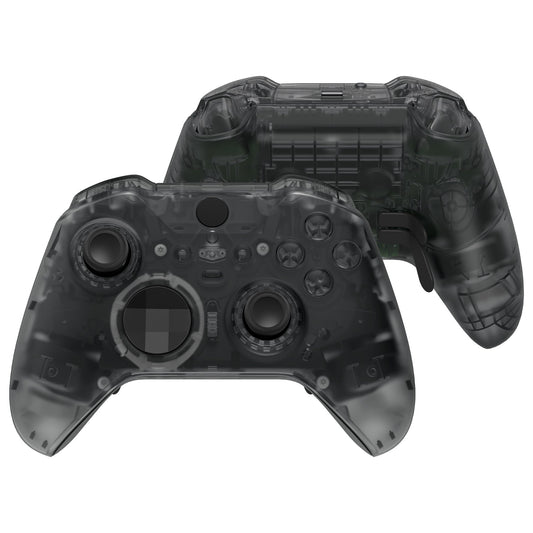 eXtremeRate Full Set Shell with Buttons for Xbox One Elite Series 2 & Elite 2 Core Controller (Model 1797) - Clear Black eXtremeRate