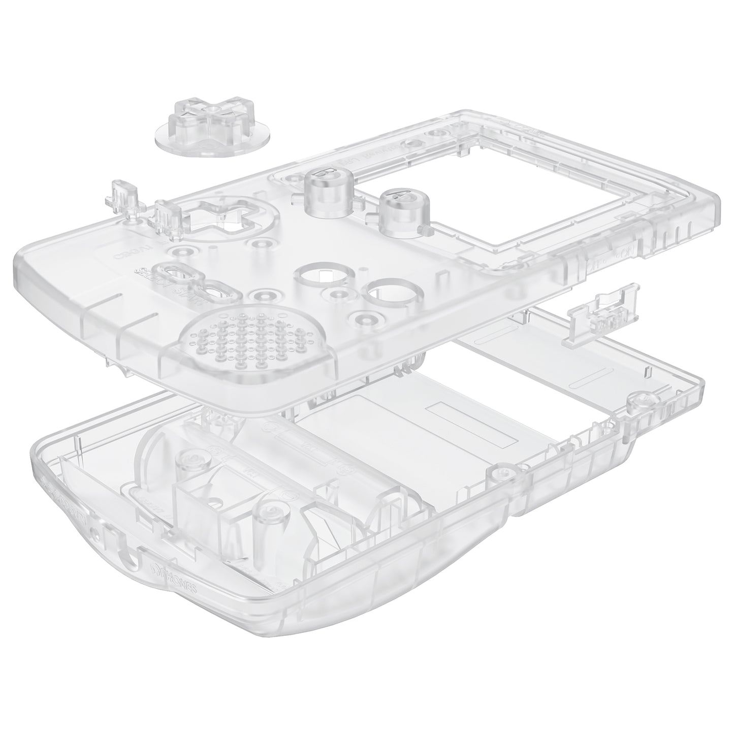 eXtremeRate IPS Ready Upgraded GBC Replacement Full Set Shells with Buttons & Black Screen Lens for Gameboy Color, Compatible with GBC OSD IPS & Regular IPS & Standard LCD - Glow in Dark - Green