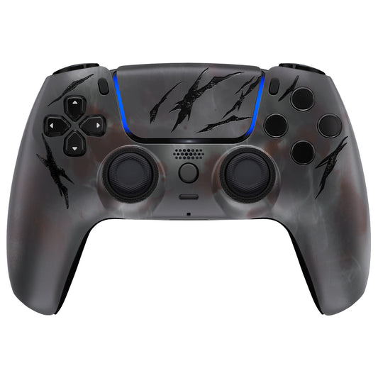 eXtremeRate LUNA Redesigned Replacement Front Shell with Touchpad Compatible with PS5 Controller BDM-010/020/030/040/050 - Blood Mist