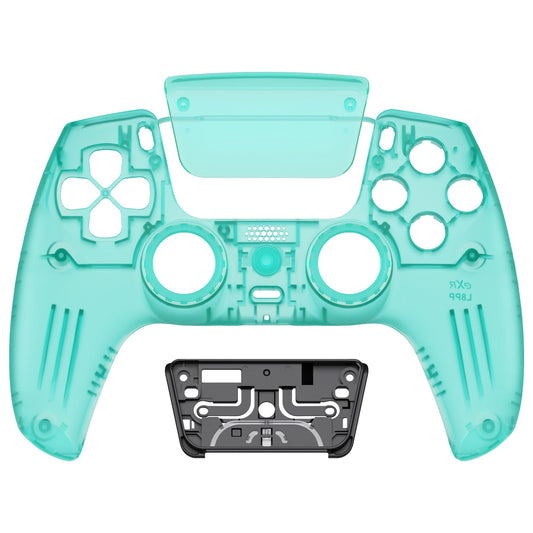 eXtremeRate LUNA Redesigned Replacement Front Shell with Touchpad Compatible with PS5 Controller BDM-010/020/030/040/050 - Emerald Green eXtremeRate