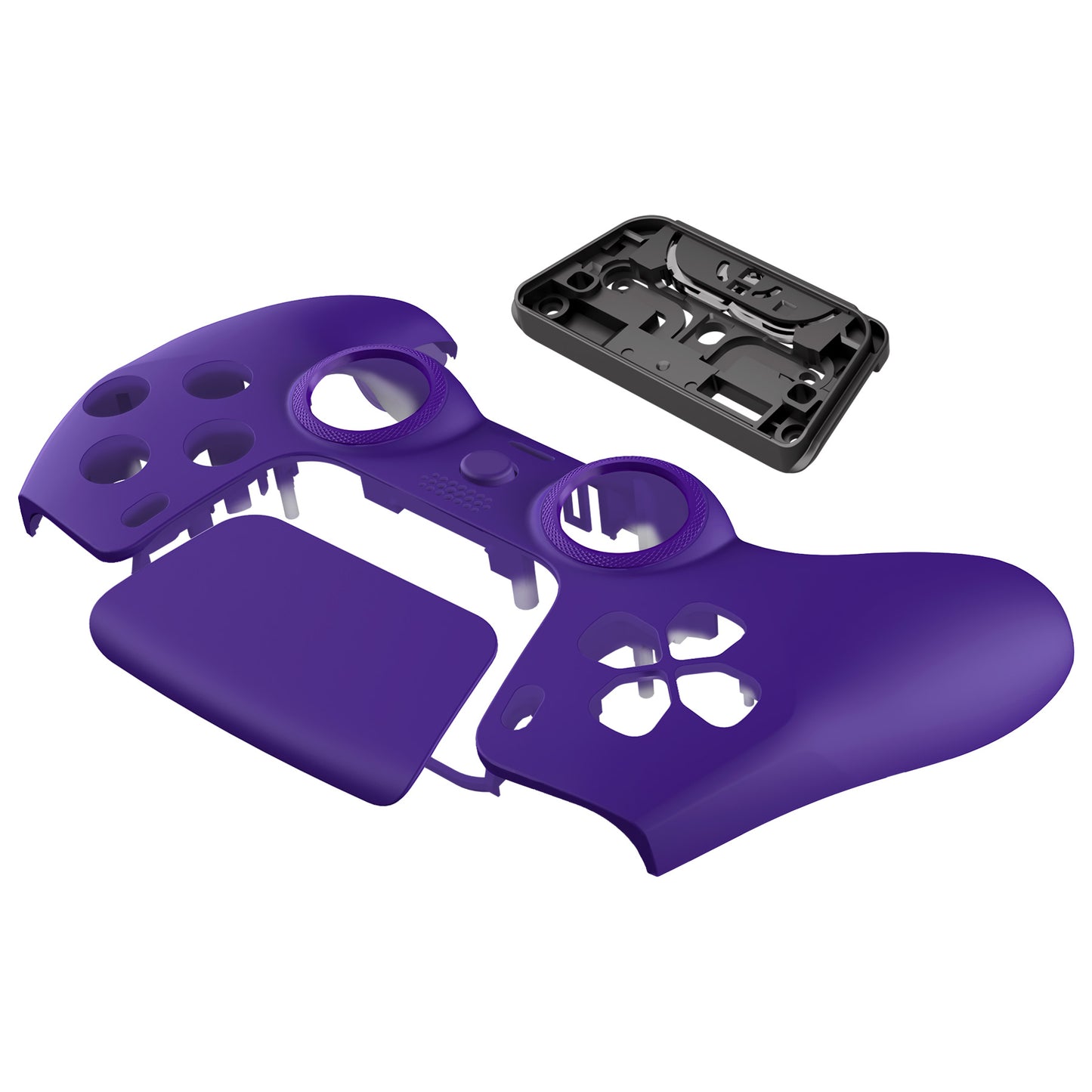 eXtremeRate LUNA Redesigned Replacement Front Shell with Touchpad Compatible with PS5 Controller BDM-010/020/030/040/050 - Purple